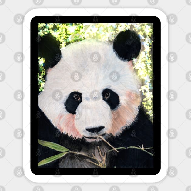 Panda Bear Sticker by teenamarie23art